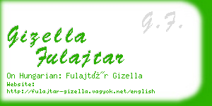 gizella fulajtar business card